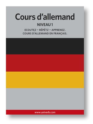 cover image of Cours d'allemand